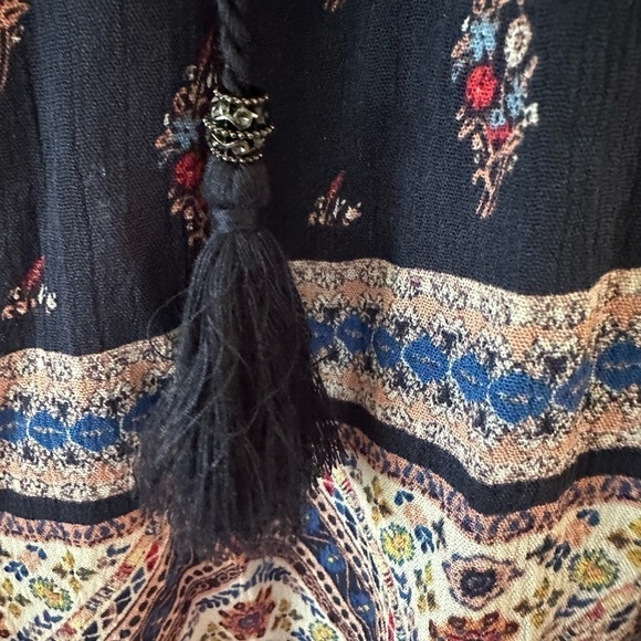 Artesia BOHO sleeveless blouse XXL Blue NWT - Picture 3 of 7